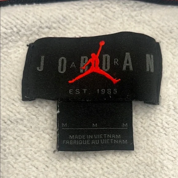 Jordan Gray Zip-Up Sweatshirt with Hood - Picture 5 of 6